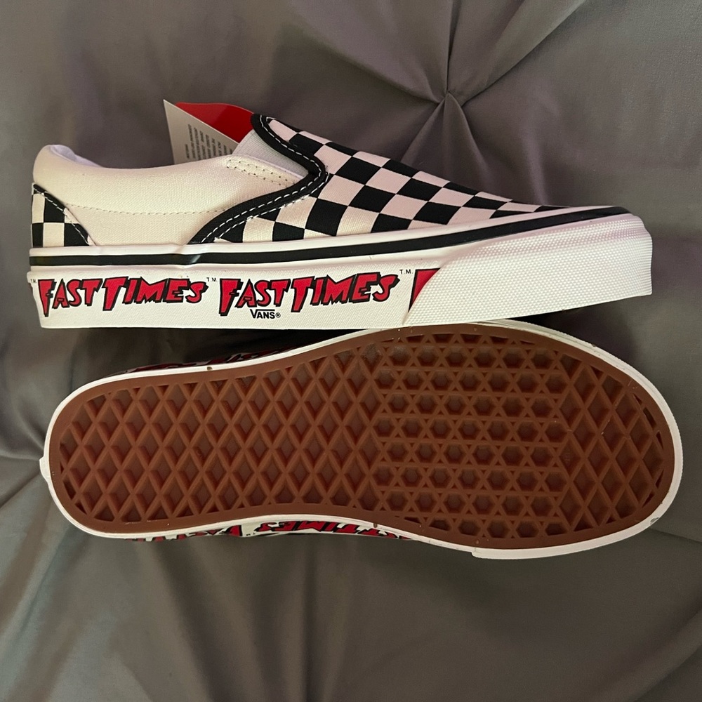 EXCLUSIVE Vans x Fast Times Classic Slip on Womens 6.5 Mens. 5